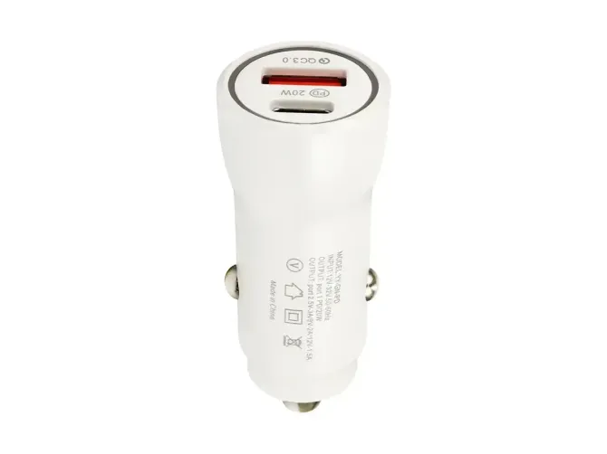 Зарядний пристрій 12В 3,0А 20Вт QC3.0 USBx1 Type-Cx1 YY-GN-PD Київ - фото 3