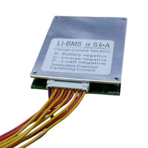 BMS контролер 10S 60А 36В плата захисту Li ion з балансиром заряд 10А розряд 60А для акумулятора 10 елементів Київ