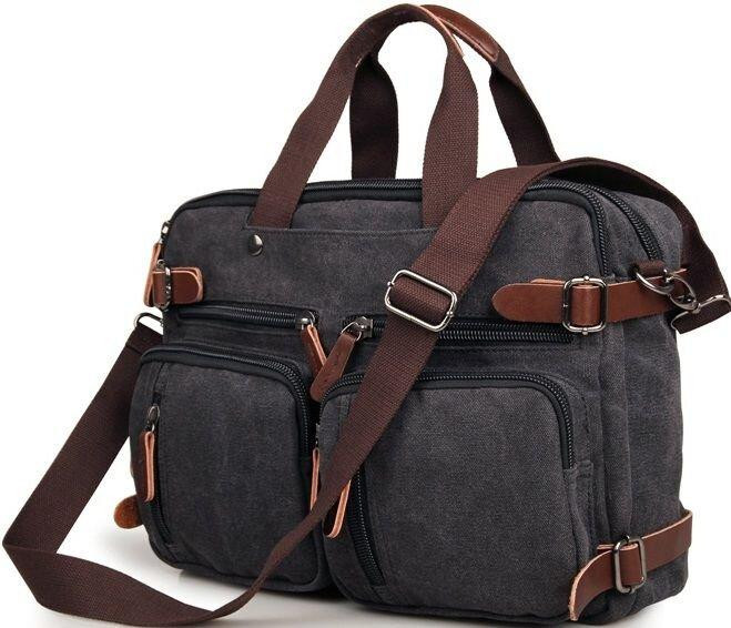 Сумка мужская трансформер Серая (Vintage) Киев - изображение 14