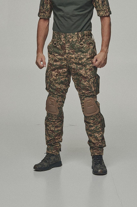 Армійські чоловічі літні штани хижак з наколінниками ,  штани посилені ріп стоп з липучками під коліно Львів - фото 5