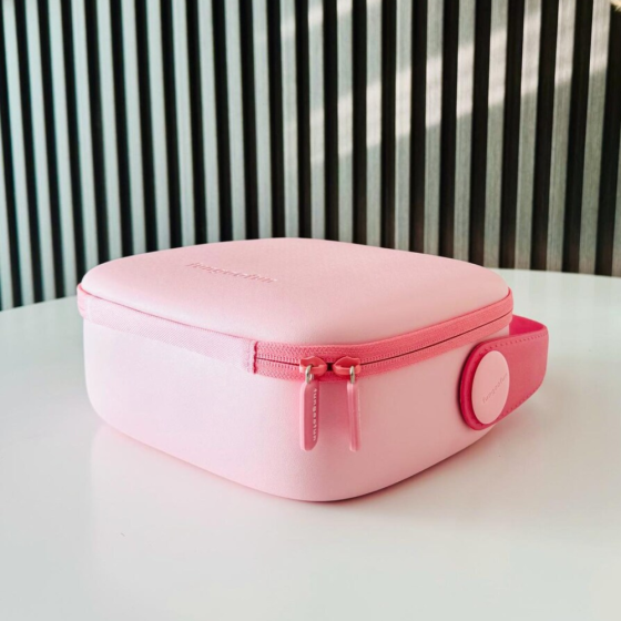 Косметичка Fungoofun силіконова б'юті-чемодан для косметики та аксесуарів, сумочка з ручкою на блискавці, рожева Кам'янець-Подільський