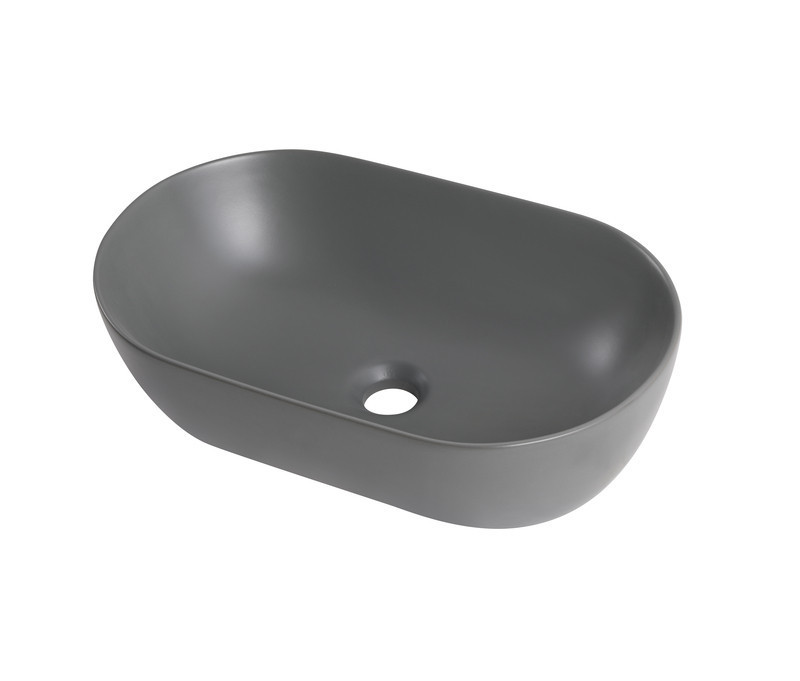 Раковина накладна Mixxus Premium ELLIPSE-0109 GRAY 500x300x140mm   ( MP6653 ) 32826 Харьков - изображение 5