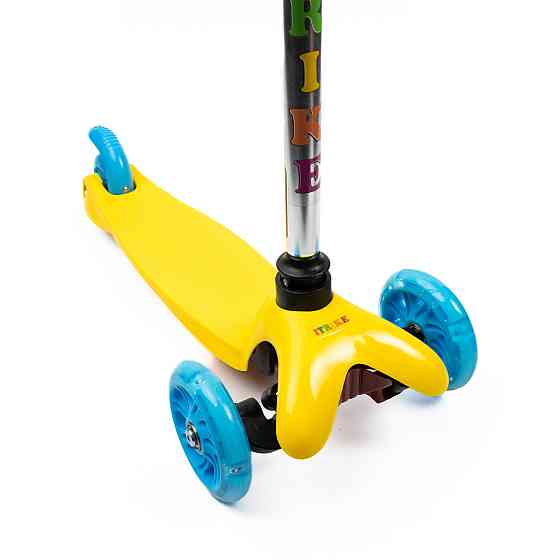 Самокат детский трехколесный iTrike Mini BB 3-013-4-C-Y с подсветкой колес, Желтый Каменец-Подольский