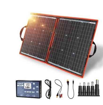 Сонячний зарядний пристрій Solar panel 110W (2xUSB+Type-C) 20В-вихід + зарядка автомобільного АКБ Вінниця