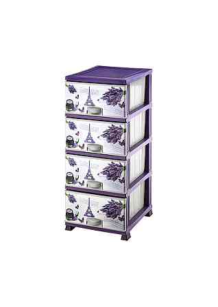 Комод пластиковый Элиф (Elif) Париж (Paris). 90х39х48. 4 секции. Одесса