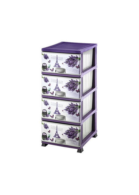 Комод пластиковый Элиф (Elif) Париж (Paris). 90х39х48. 4 секции. Одесса - изображение 1