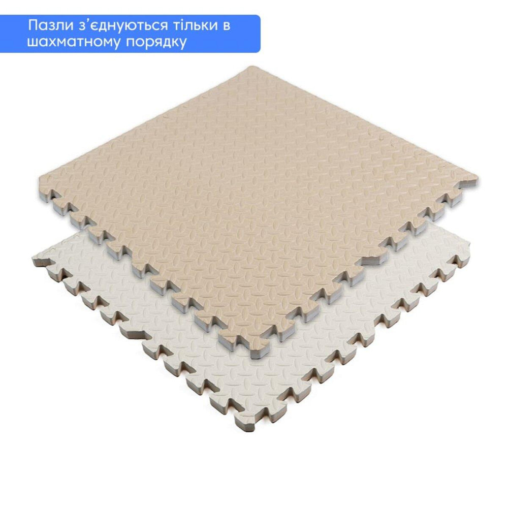 Підлогове двостороннє покриття CREAM and BEIGE 60*60cm*2cm (D) SW-00001846 Київ - фото 5