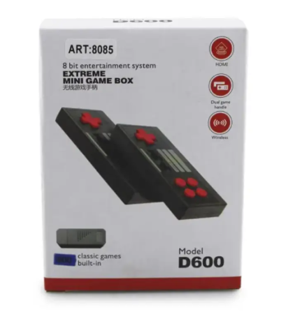 Игровая приставка MINI GAME D600 с беспроводными джойстиками, HDMI, 620 встроенных ретро игр Одесса - изображение 2
