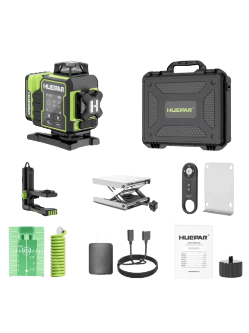 Лазерный уровень нивелир Huepar W04CG Premium 4D откалиброван 16 линий (без приемника) Винница - изображение 9