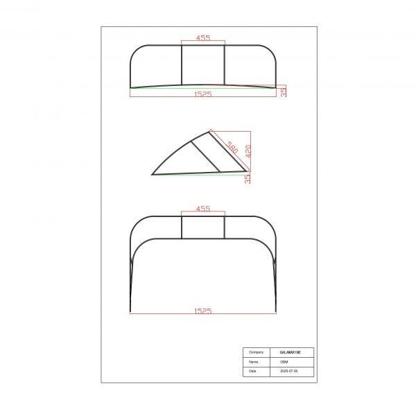 Ветровое стекло Обь M , материал АКРИЛ Киев - изображение 2