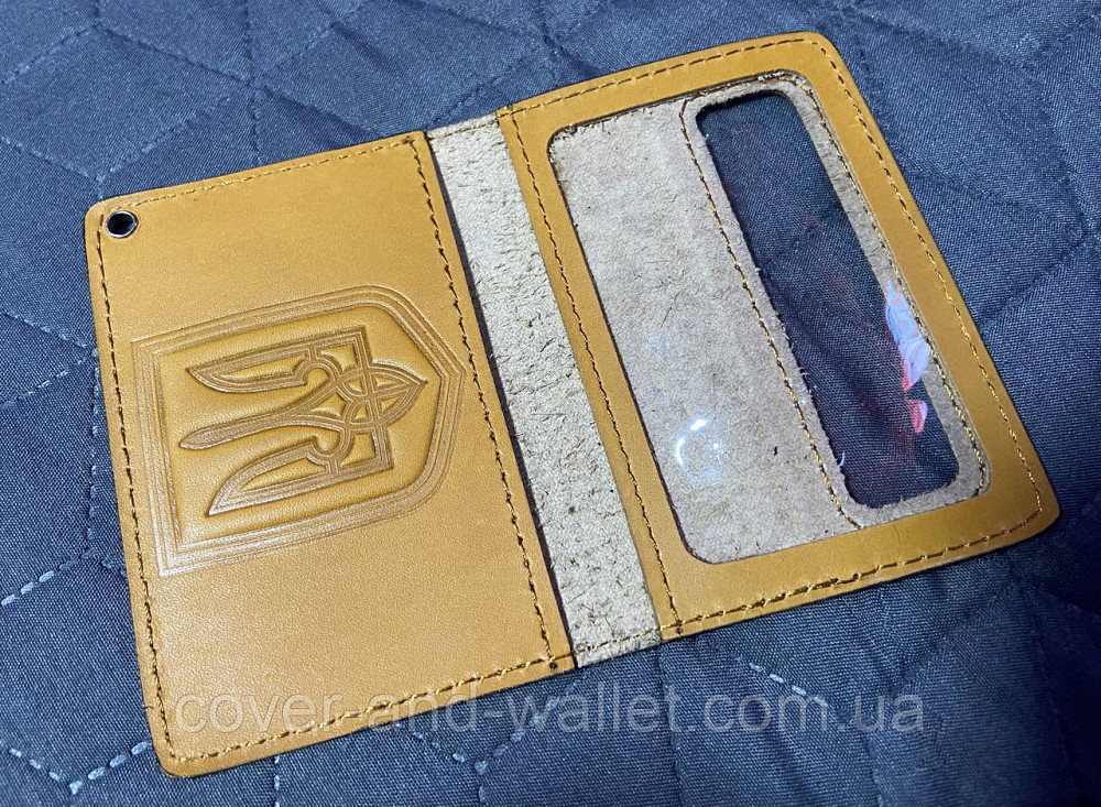 Обложка на удостоверение Министерство обороны Украины (на пластиковую карточку) Желтый Київ - фото 2