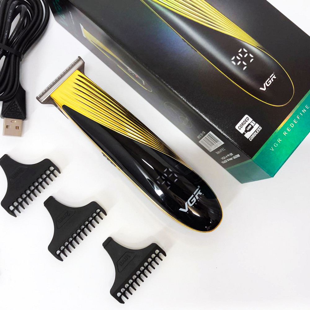 Машинка для стрижки волос с регулируемой насадкой, Универсальная машинка для стрижки головы и бороды QG-43 Львов - изображение 2