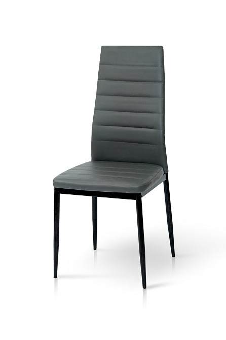 Стілець Ріо, чорний/ шкірзам сірий Київ - фото 2