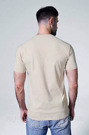 Футболка базова Ray Premium Fit чоловіча бежева (U0102-Cream) Київ - фото 2