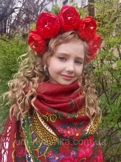 Віночок ободок з квітами Піони червоні Кривий Ріг - фото 1