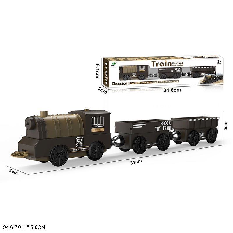 Детский игровой поезд AUtree AU8880, 2 магнитных вагона, на батарейках Винница - изображение 4