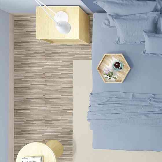 Самоклеящаяся виниловая плитка 152.4х914.4х1.5мм Серо-бежевая, цена за 1 шт. (СВП-008) Матовая SW-00000286 Днепр