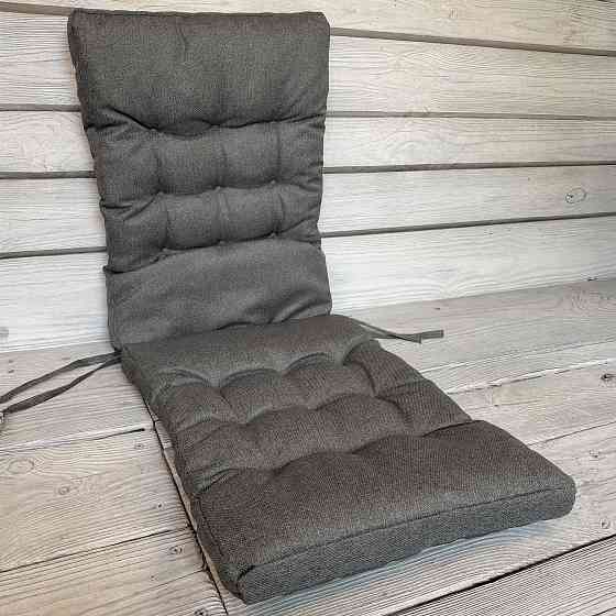 Подушка для стільців (40x120х4 см) подвійна Decorator Мальмо колір темно-сірий 84-158 Київ