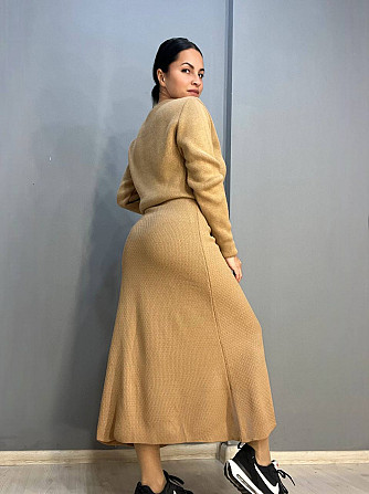 Спідниця жіноча My fashion 2024402 трапеція косичка довга one size, карамель, one size Одеса - фото 3