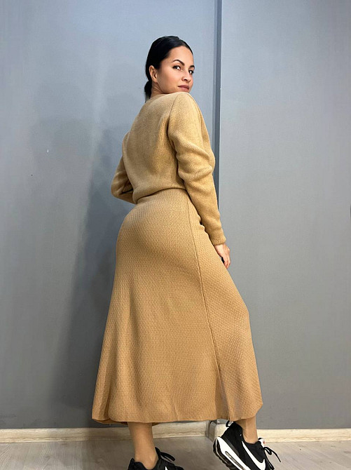 Юбка женская My fashion 2024402 трапеция косичка длинная one size, карамель, one size Киев - изображение 3