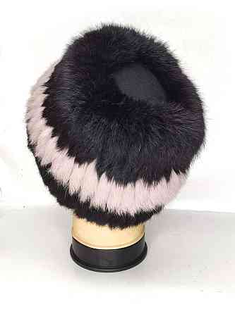 Шапка женская меховая Кубанка Рената Пудровый Харьков