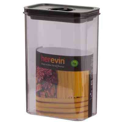 Пищевой контейнер Herevin Canister-Vacuum Lid-White-Black вакумна кришка 2.5 л (161189-000) Винница