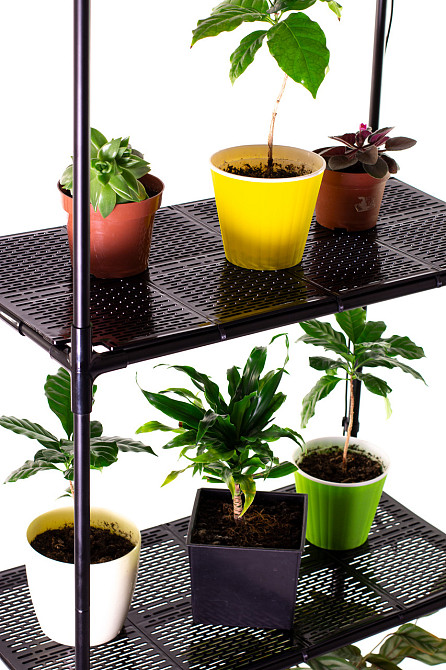 Підставка для квітів Lima 60. Триповерховий (трьохярусний) металевий підлоговий стелаж для кімнатних Борисполь - изображение 3