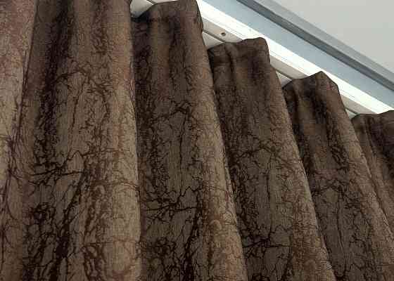 Шторна тканина жакард колекція "Viva Marmo" колір коричневий 1780ш Київ