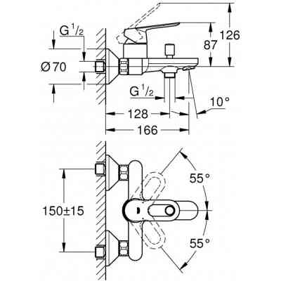 Смеситель Grohe BauLoop (23603000) Винница