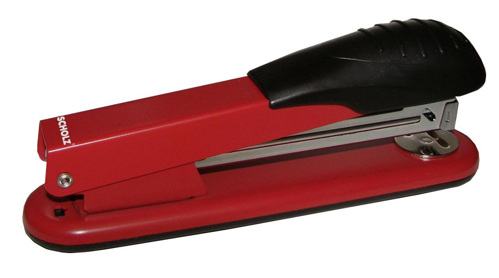Степлер металевий №24/6-26/6 (30 арк.) "Scholz" 85 мм. червоний, 4024-01SCH, шт Київ - фото 1