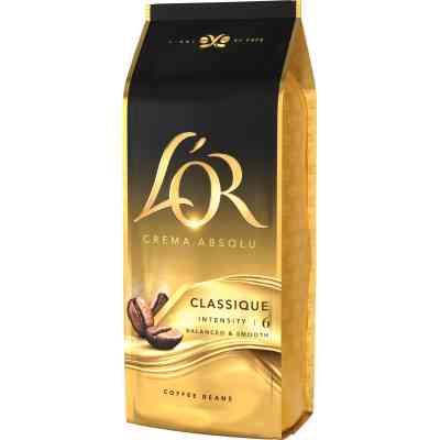 Кофе L'OR Crema Absolute Classic в зернах 1 кг (8711000400791) Винница
