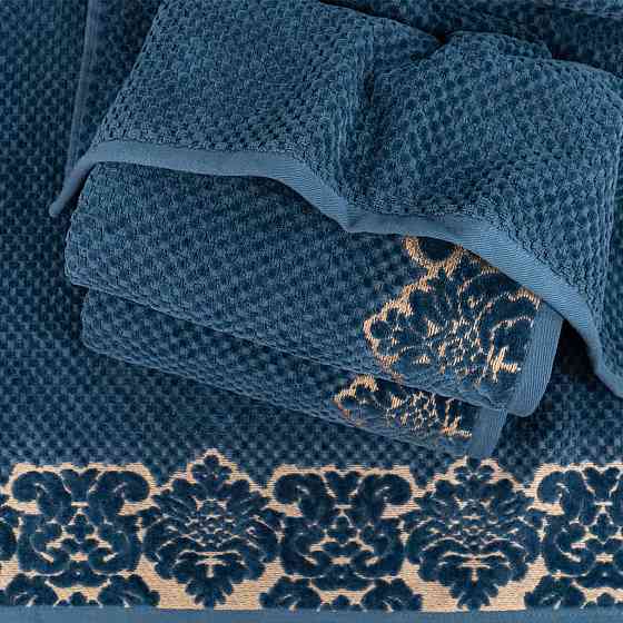 Полотенце махровое для лица и рук 40x70см Damask Премиум качества Жаккардовое с велюром 550г/м2 (Тем Сумы