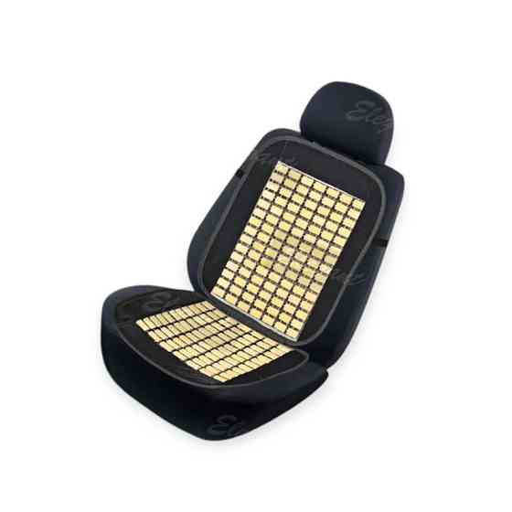 Накидка сиденье плоская массажная косточка 44х 94см черная на Мукачево