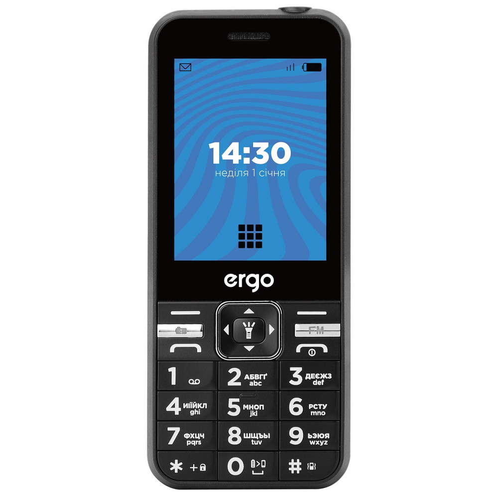 Мобільний телефон Ergo E281 Dual Sim Black Чорний Харьков - изображение 3