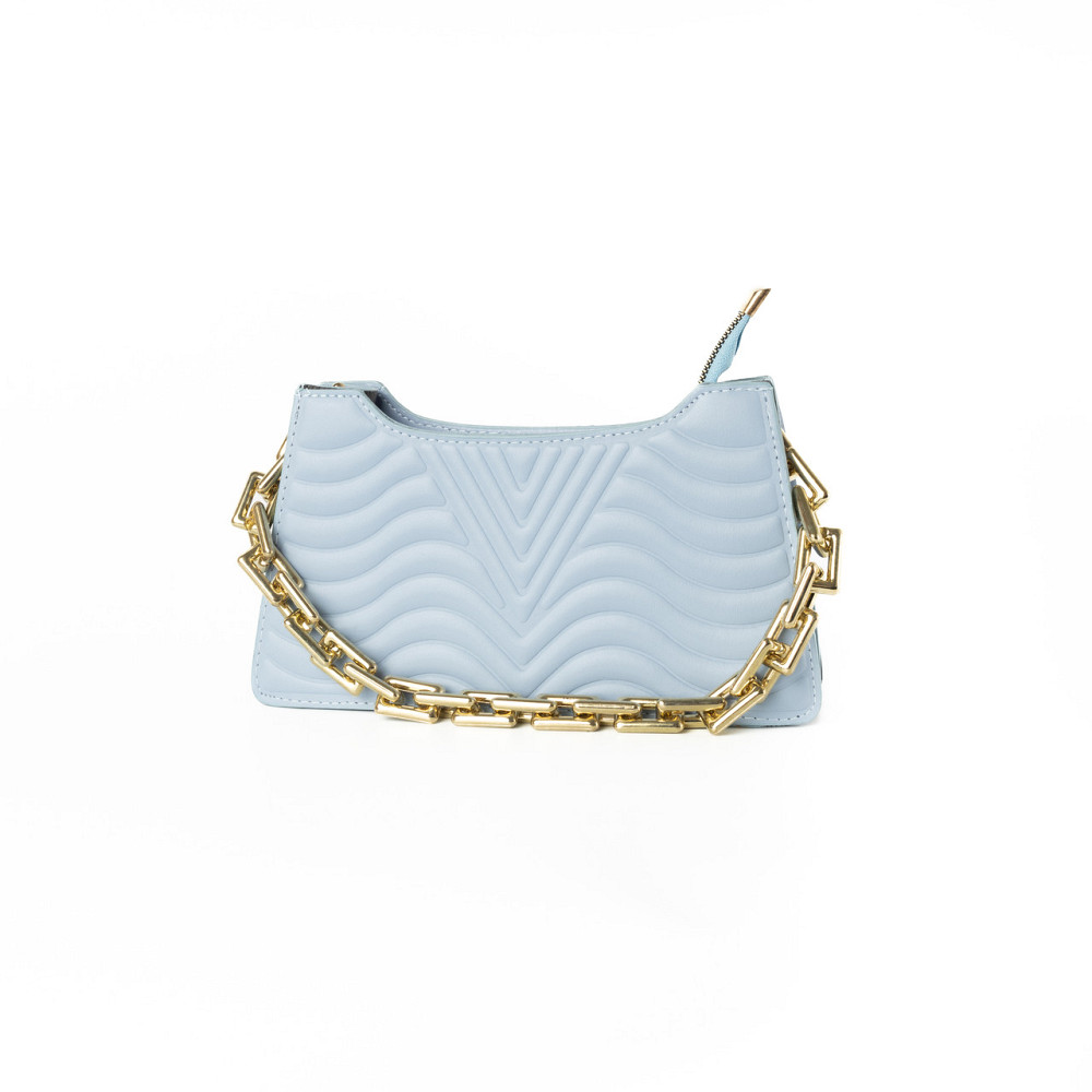 Сумка женская с ручкой цепочкой золотого цвета, клатч женский, летняя модная сумочка, Голубая Каменец-Подольский - изображение 1