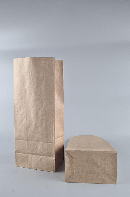 Пакет паперовий 32*13*8,5 см 70 г\м2 коричневий з дном уп. 25 шт. Харків - фото 1