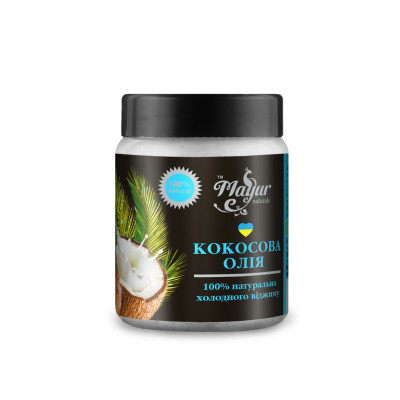 Масло для тела Mayur натуральное кокосовое 240 мл (4820189560876) Винница - изображение 1