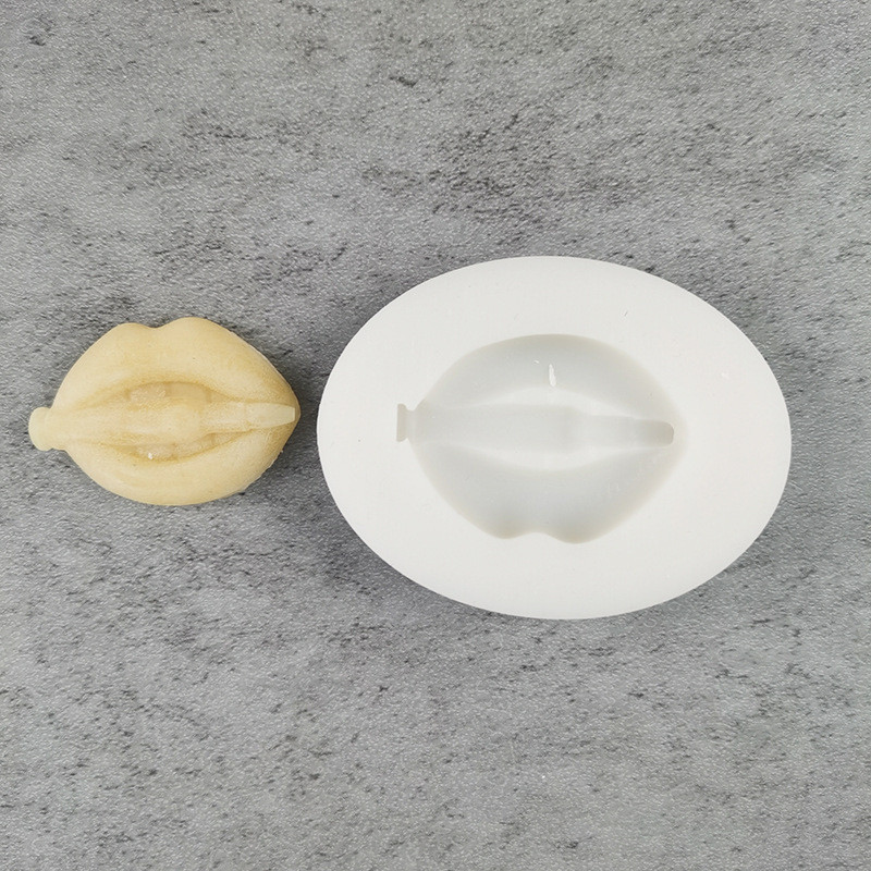 Форма силиконовая Губы 66 мм серый Киев - изображение 5