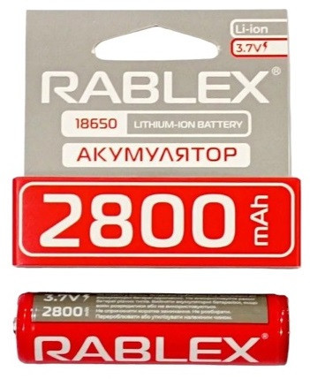 Аккумулятор Rablex 18650 Li-ion 2800mAh с ЗАЩИТОЙ 3.7V Днепр - изображение 3
