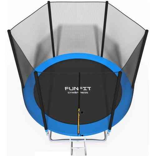 Батут Funfit 8ft (252см) синій з зовнішньою сіткою Киев