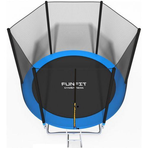 Батут Funfit 8ft (252см) синій з зовнішньою сіткою Киев - изображение 3