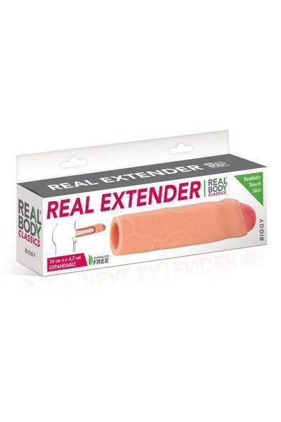 Насадка на член Real Body — Real Extender BIGGY із закритою головкою Sex Aura Київ - фото 4
