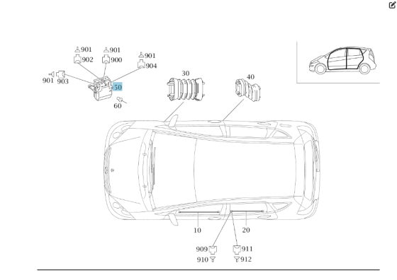 Mercedes-Benz  A1698208626 Блок керування задніх правих дверей A-class W169 B-class W245 Одеса