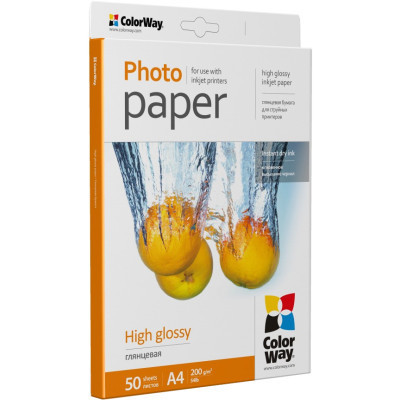 Фотопапір ColorWay A4 200г glossy 50л (PG200050A4) Вінниця - фото 2