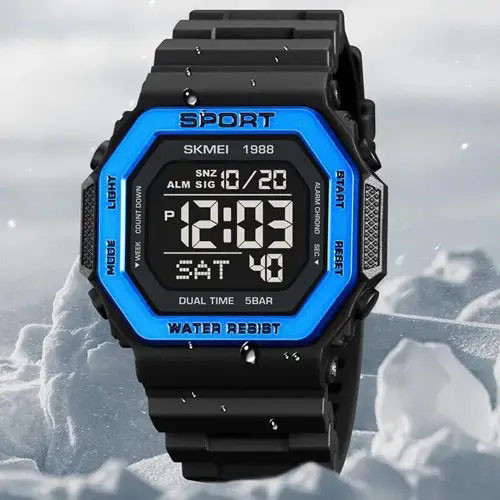 Часы тактические противоударные SKMEI 1988BU, Армейские часы противоударное, Лучшие IQ-771 военные часы Киев - изображение 7