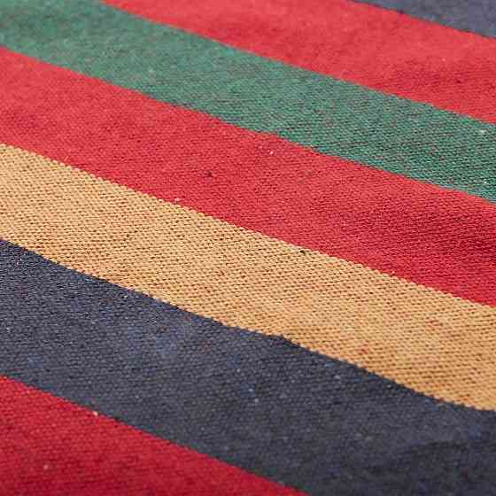 Туристический тканевый гамак с планкой, 174х80 см, красный Киев