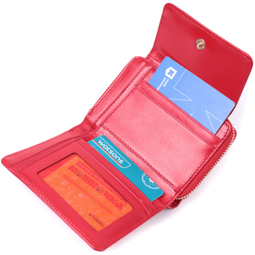 Яркий женский кошелек из натуральной кожи Tony Bellucci 22812 Красный Киев - изображение 6