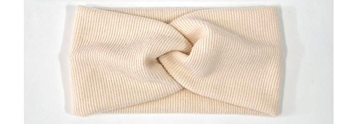 Повязка на голову из ангорки светло-бежевая Киев - изображение 1