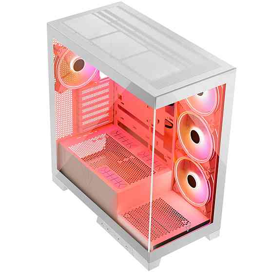 Корпус Modecom VOLCANO SPACE APEX ARGB 4x140mm fans MIDI USB 3.0x2+TYPE-C WHITE без БЖ ATX Вінниця