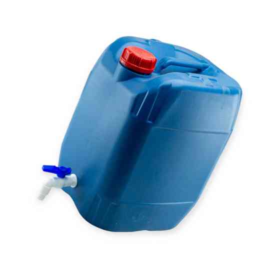 Каністра пластикова вертикальна з краном 20л. Мукачево